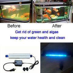 JackSuper Aquarium Algae Clean Light side view, slim design fits tight tank spaces.
