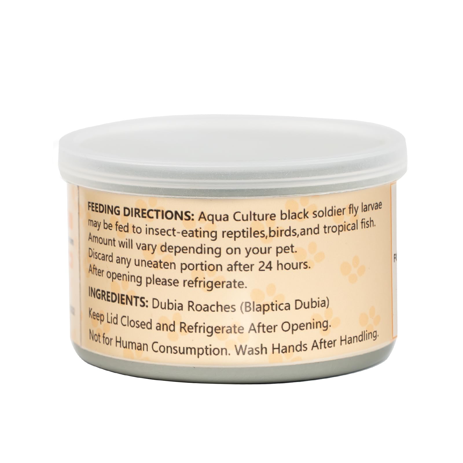 JADINGSFARM Dubia roaches stay-fresh lid helps maintain quality.