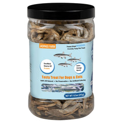 JADINGSFARM Minnows packaging shown in an easy-open can for convenient storage.