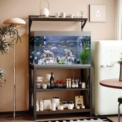JAHOMET four-shelf design keeps aquarium accessories organized and within reach