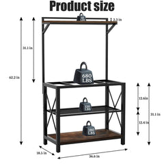 JAHOMET powder-coated metal frame resists rust for durable aquarium setup