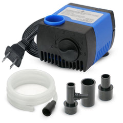 JAJALE 80GPH submersible pump compact size for discreet aquarium installation and quiet flow.