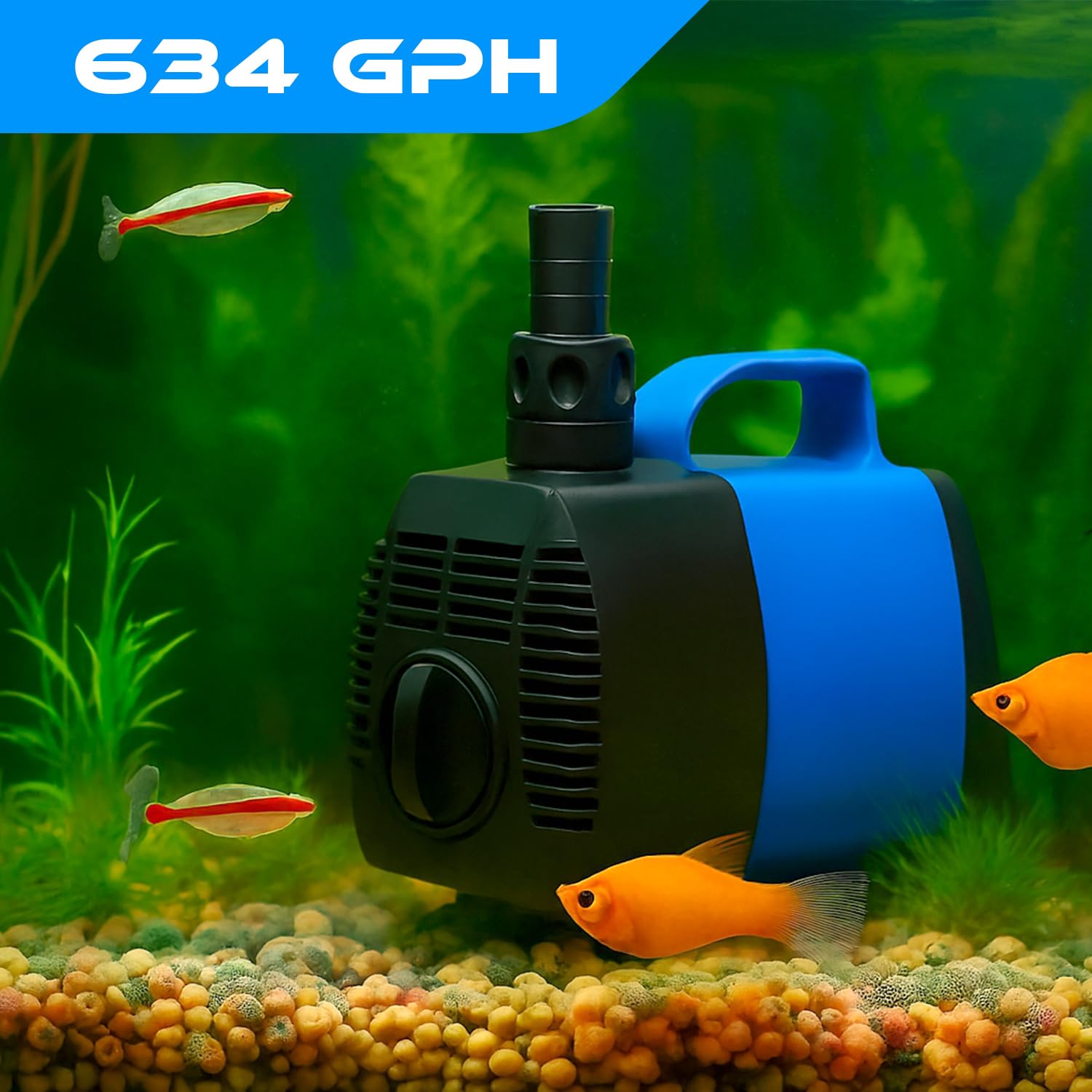 JAJALE adjustable-flow-control enables precise water movement for fountains and hydroponics.