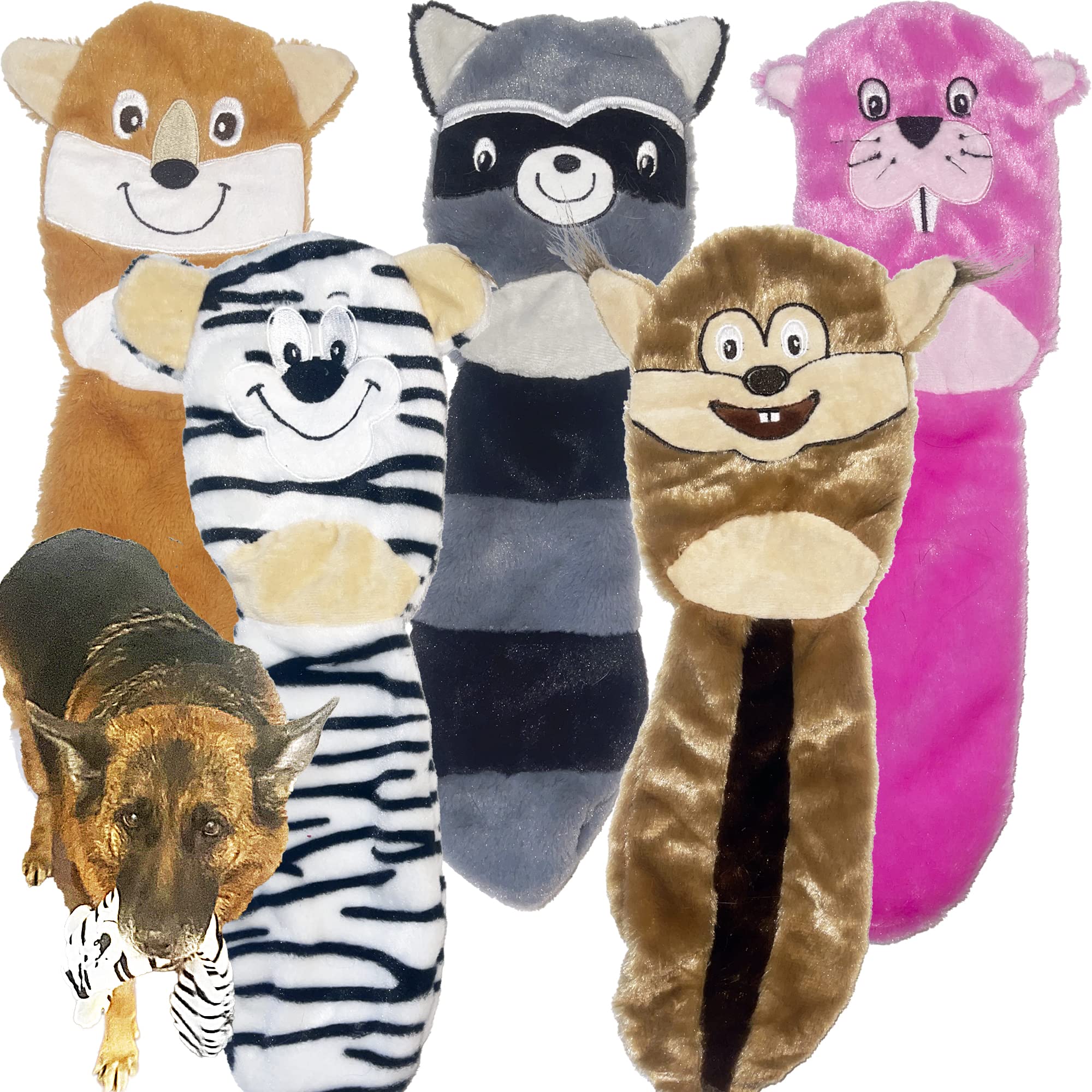 Jalousie beaver squeaky toy with durable liner for long-lasting play.