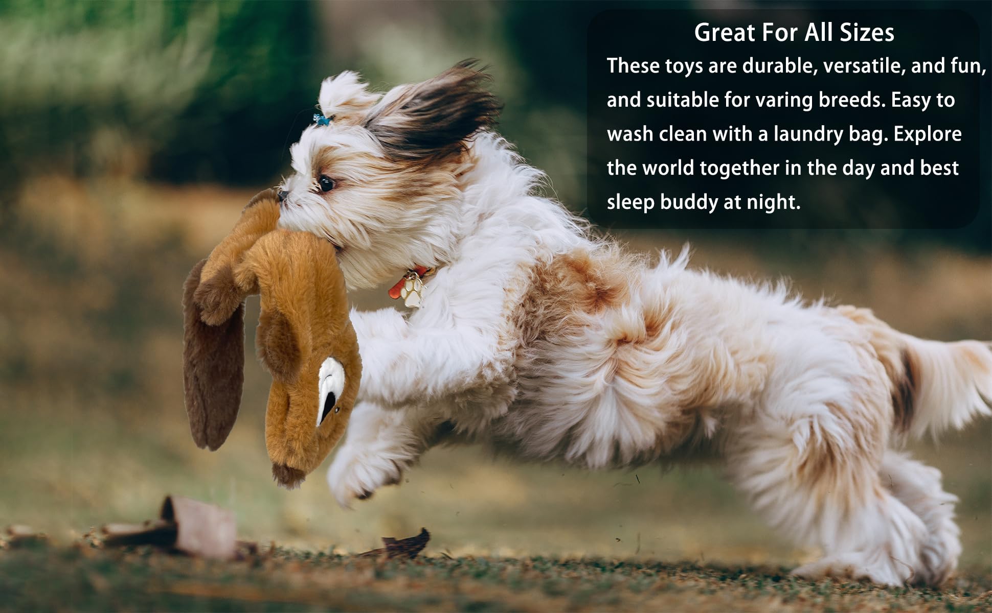 Jalousie soft plush toys close-up with squeaker for gentle play