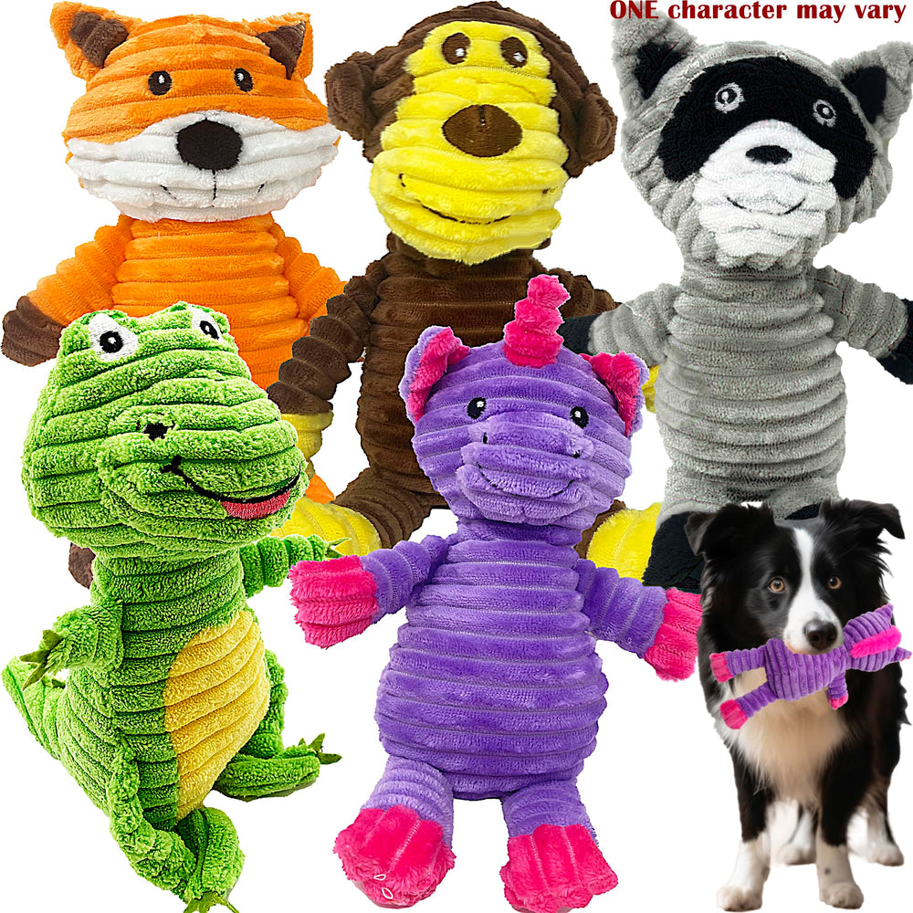 Jalousie plush toy five-pack display showing bundle variety