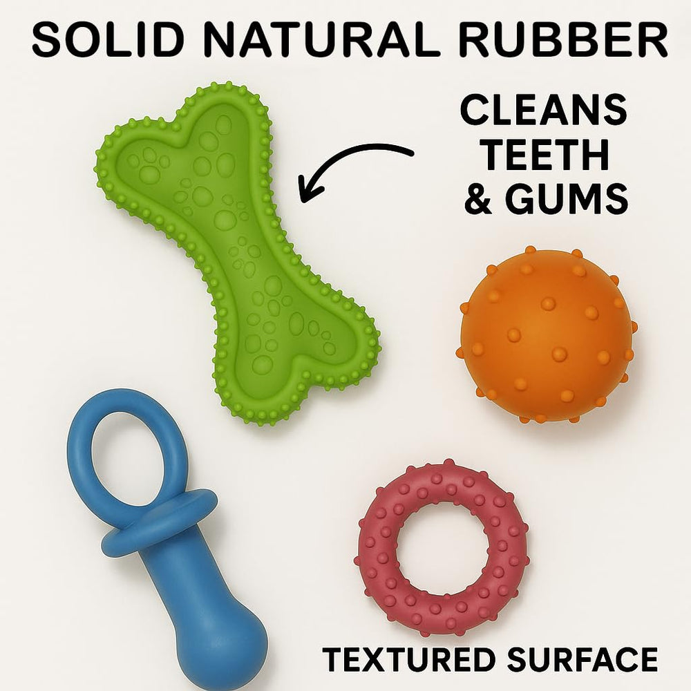 Jalousie rubber bone toy for chewing and gnawing