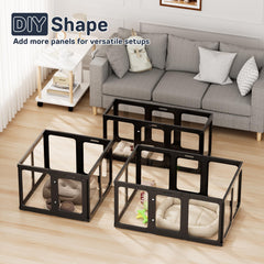 Jalove base suction cups keep the playpen steady on various floors.