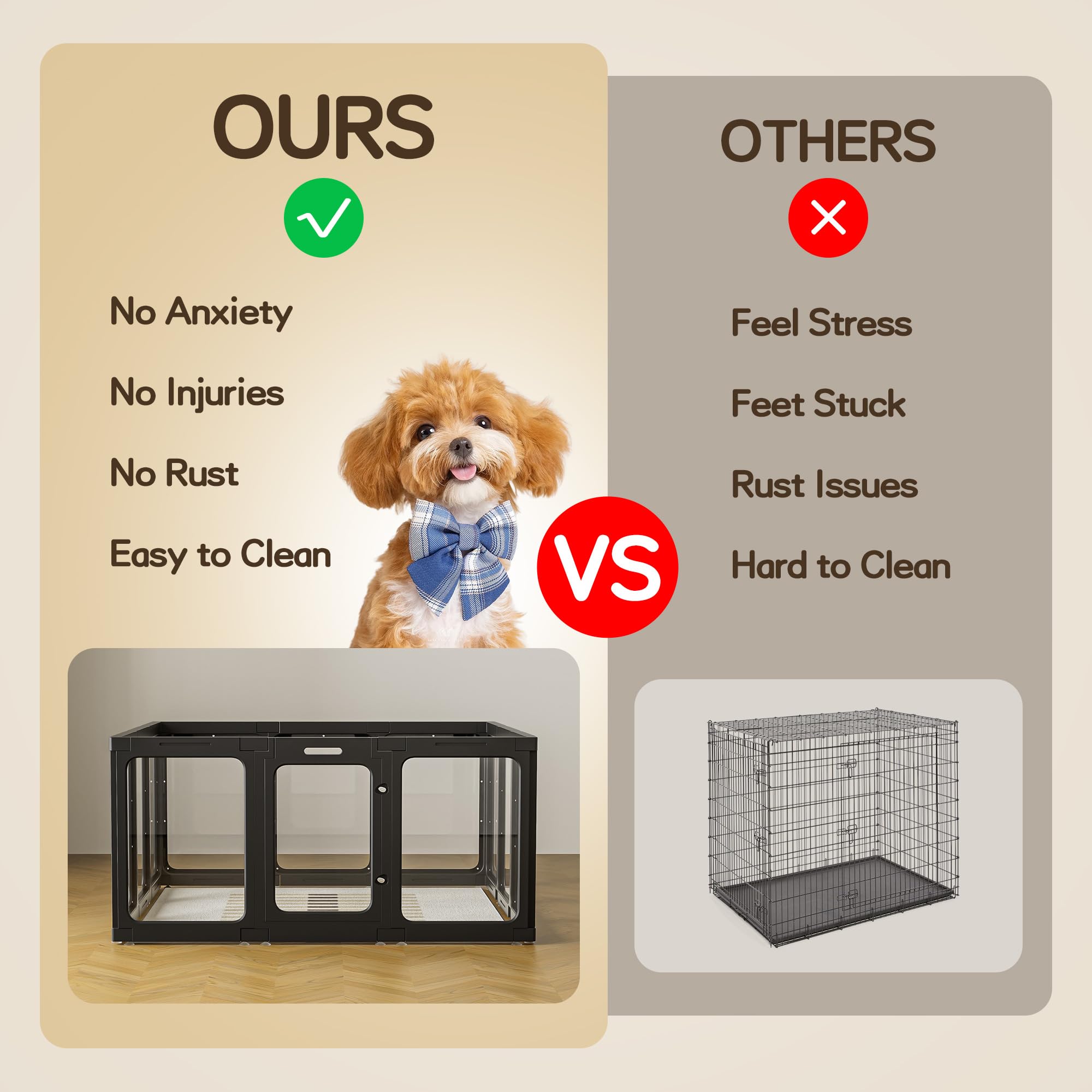 Jalove indoor-outdoor ready playpen for small to medium pets