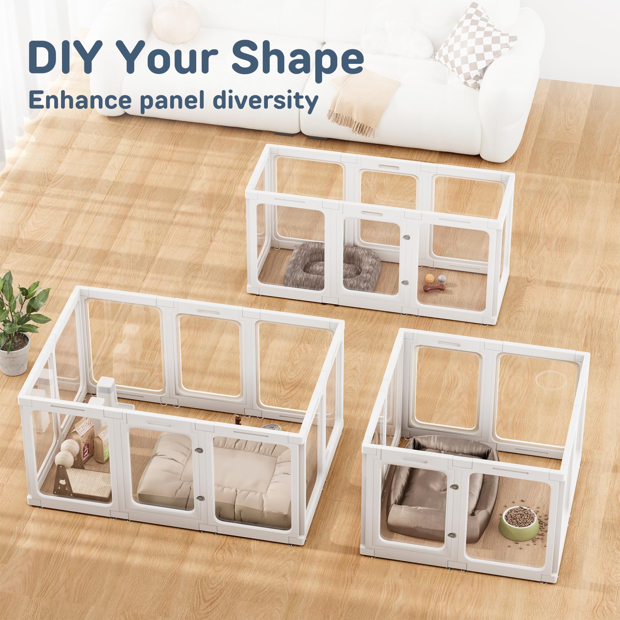Jalove indoor dog playpen made with durable materials for long-lasting containment.