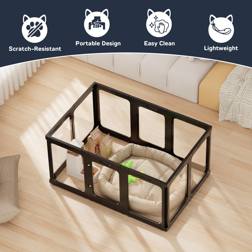 Jalove multi-pet playpen works for dogs, cats, rabbits and more.