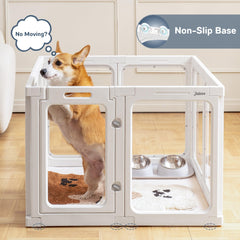 Jalove puppy playpen foldable storage for portable setup.