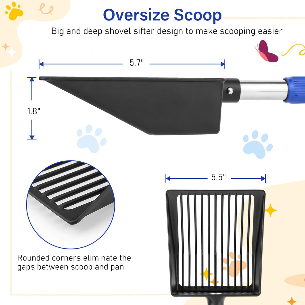 JAMIEWIN ergonomic handle with three grips reduces strain during scooping