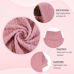 Jamktepat dog sweater pink on-dog demonstrates durable knit and easy wear