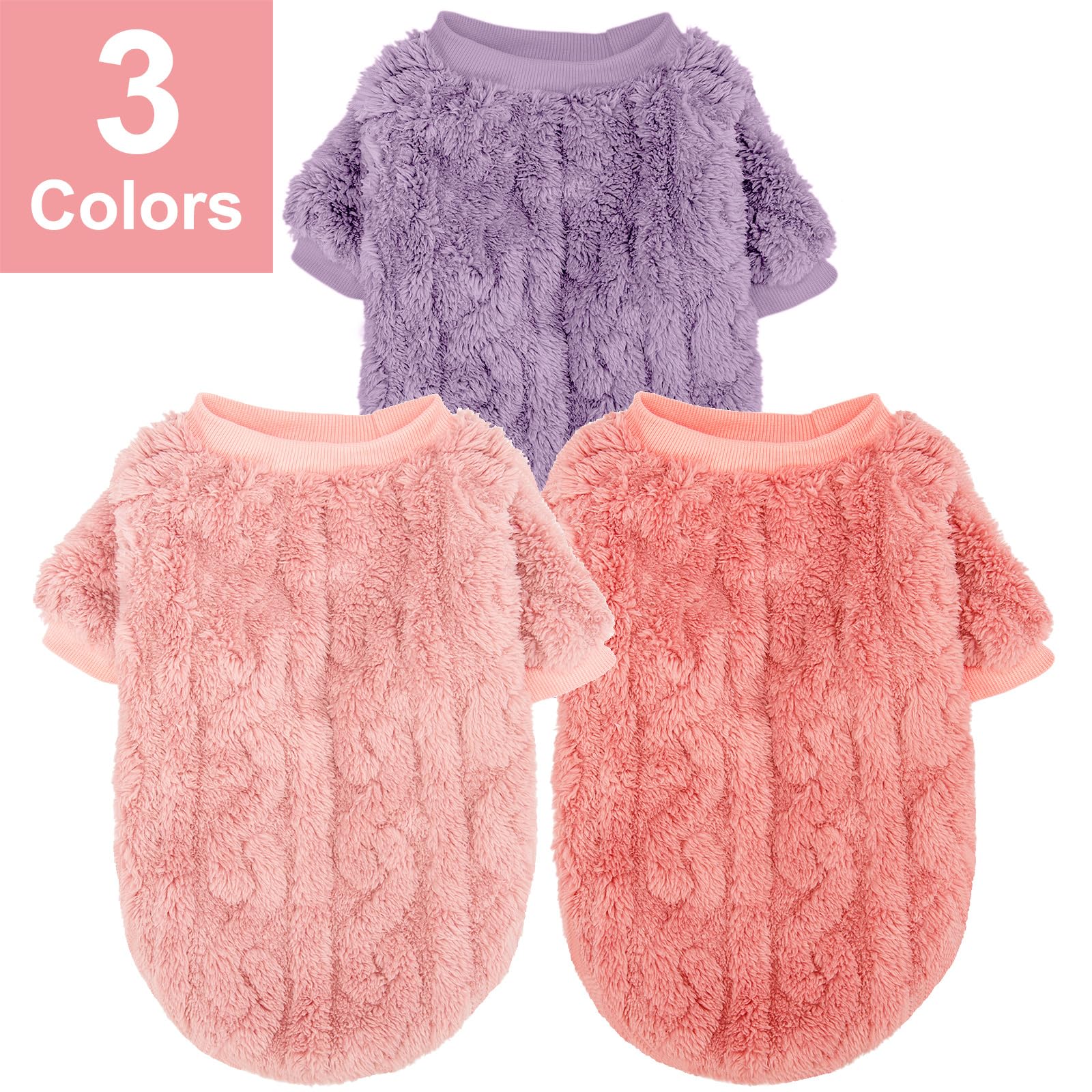 JAMPAYANG dog sweater pack purple front view highlights vibrant color for festive looks