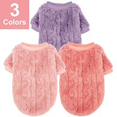 JAMPAYANG dog sweater pack purple front view highlights vibrant color for festive looks