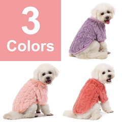 JAMPAYANG rose red sweater pack front view adds cheerful warmth for pets