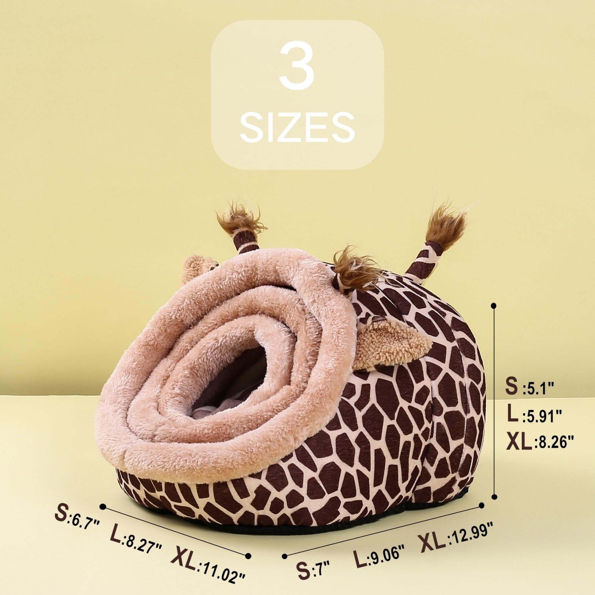 JanYoo Warmer Hedgehog Bed adorable pattern brightens cages for pets.