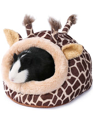 JanYoo Warmer Hedgehog Bed with soft velvet provides cozy naps for small pets.