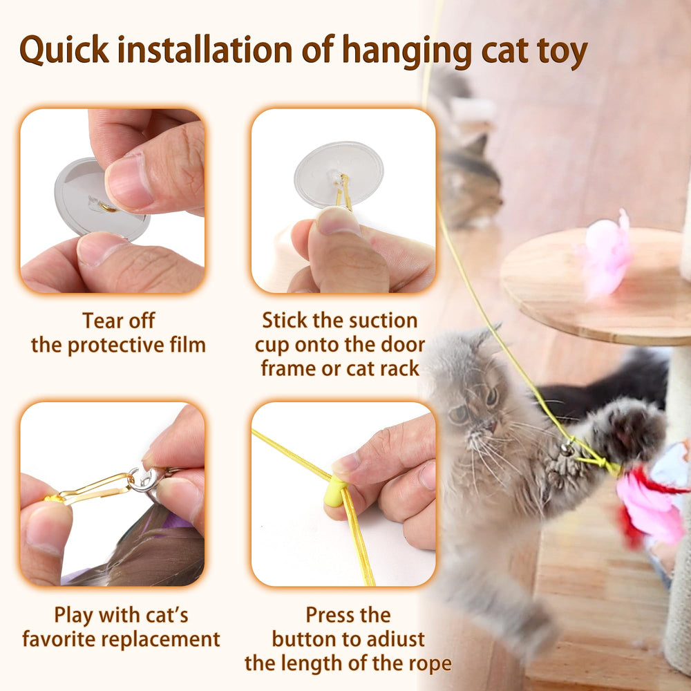 Janbenty hanging-cat-toy-setup offers versatile hanging options for self-play.