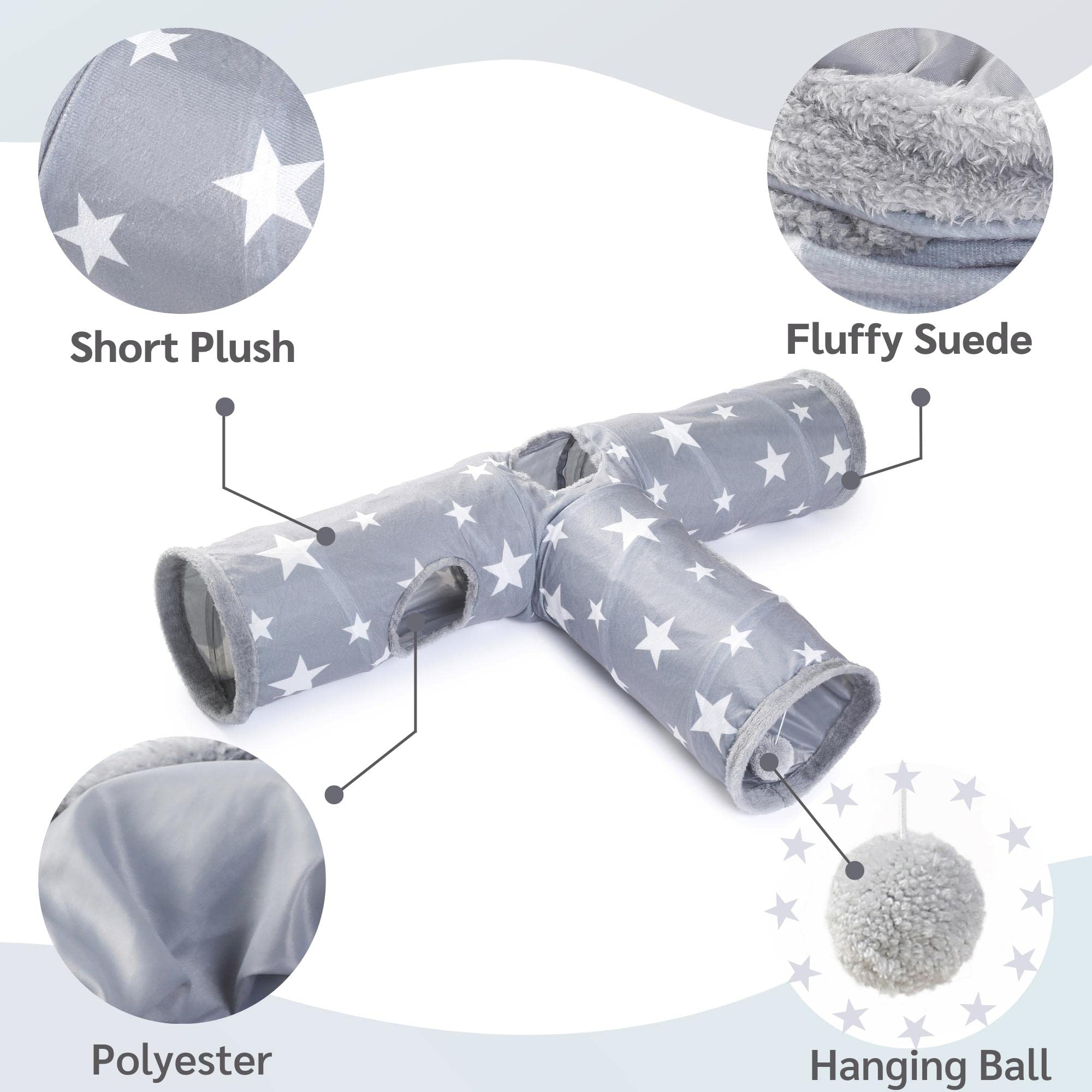 JanYoo Bunny Tunnel star folded storage shows convenient portability for quick setup