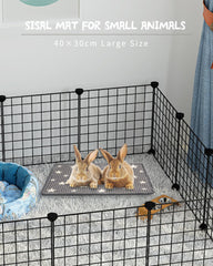 JanYoo rabbit scratcher mat size 15.7x11.8in offers ample room for activity