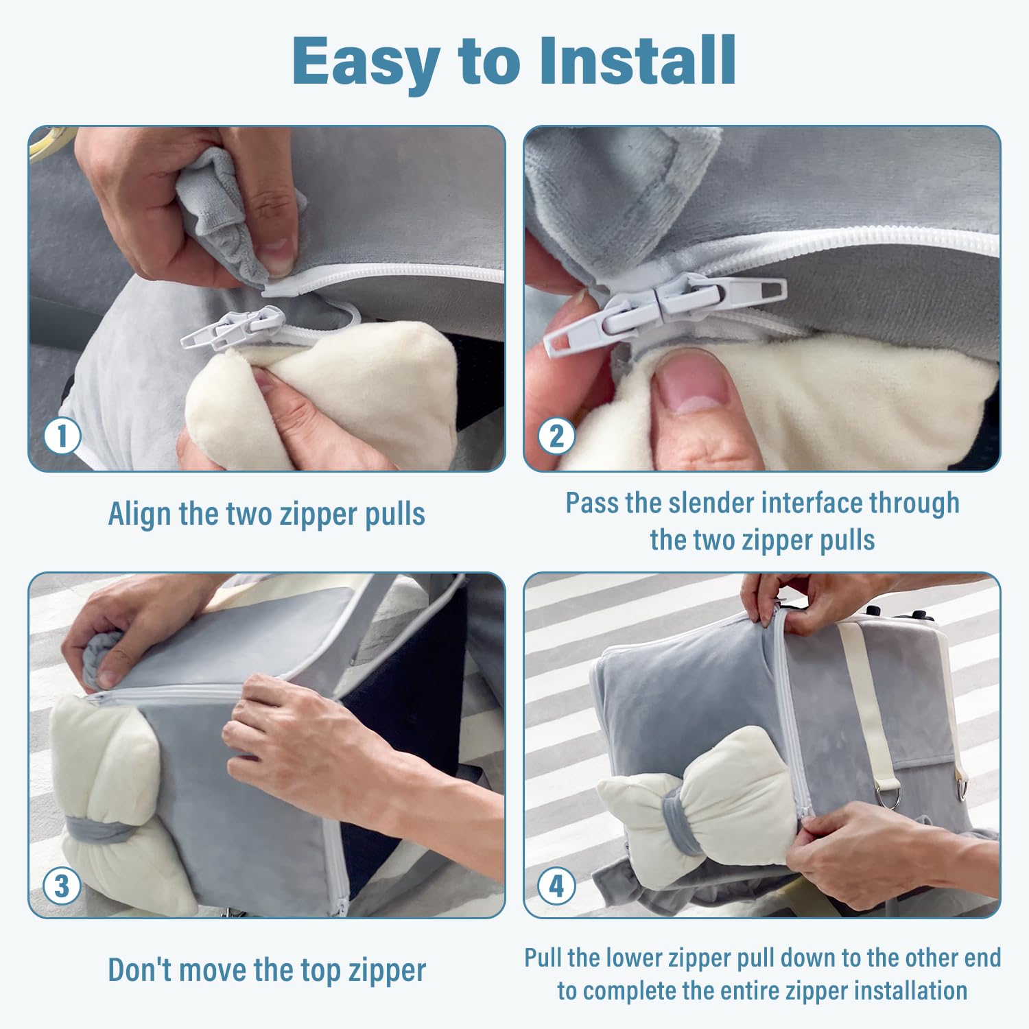 Jaoul portable pet booster ideal for car travel and trips.