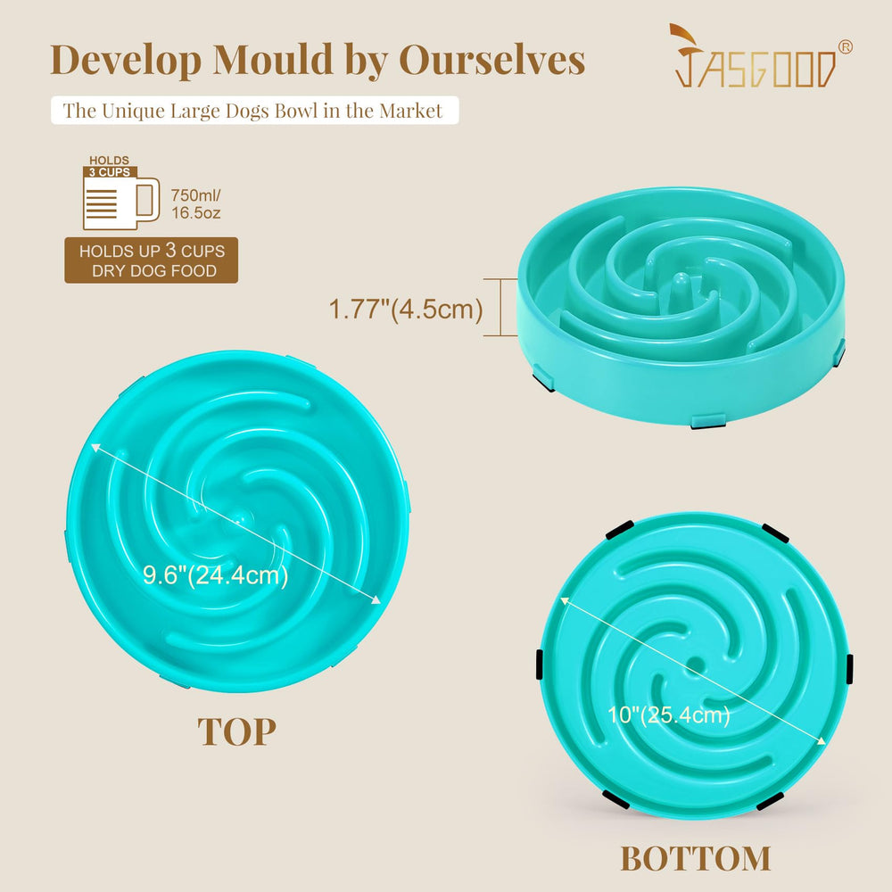 JASGOOD bowl diameter 24.4cm close-up for medium and large dogs.
