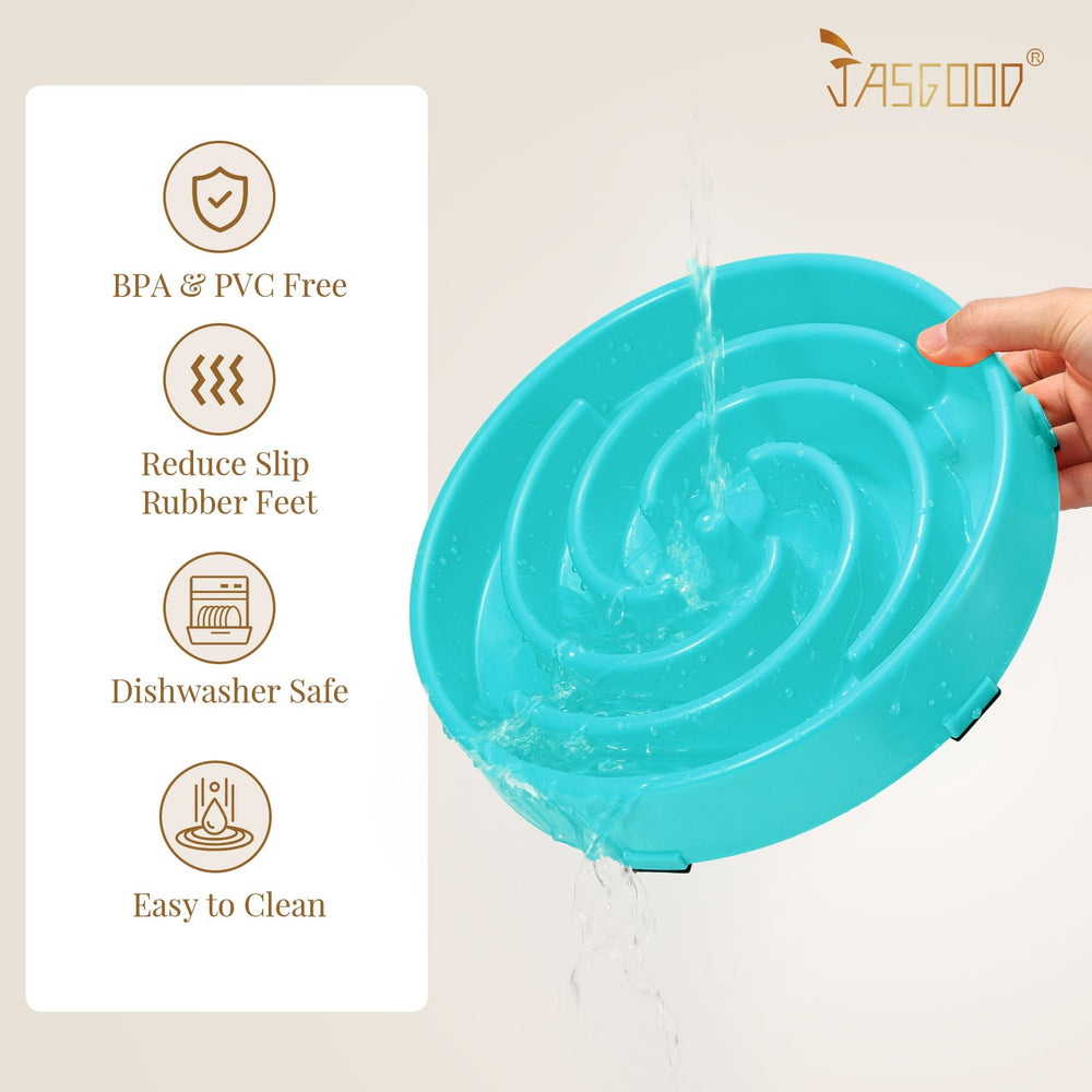 JASGOOD dishwasher-safe label close-up suggests easy cleaning after meals.