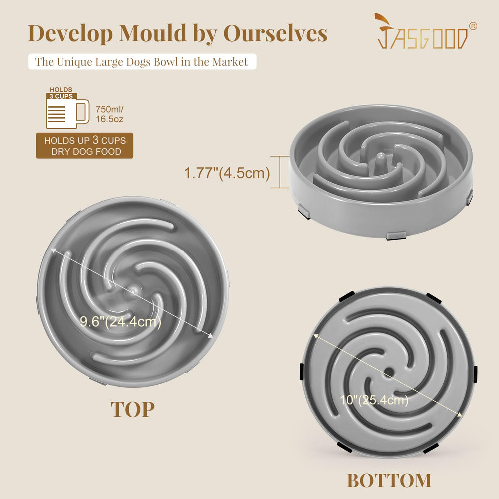 JASGOOD slow feeder bowl color options highlight durable, home-friendly design.