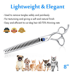 JASON 440C steel convex edge delivers clean, sharp cuts on pets.