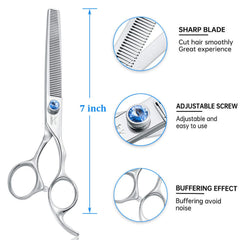 JASON 50-teeth texturizing blade enables seamless blending around the face.