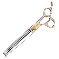 Jason 7.5-inch dog grooming scissors with ergonomic handle enabling comfortable long grooming sessions.