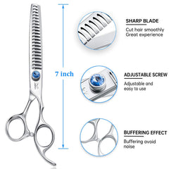 JASON chunkers shears offset-handle demonstrate ergonomic grip for comfortable grooming.