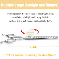 JASON 40-teeth grooming scissors for thinning and blending coats.