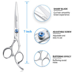 JASON dog grooming scissors offset handle for ergonomic comfort during long sessions