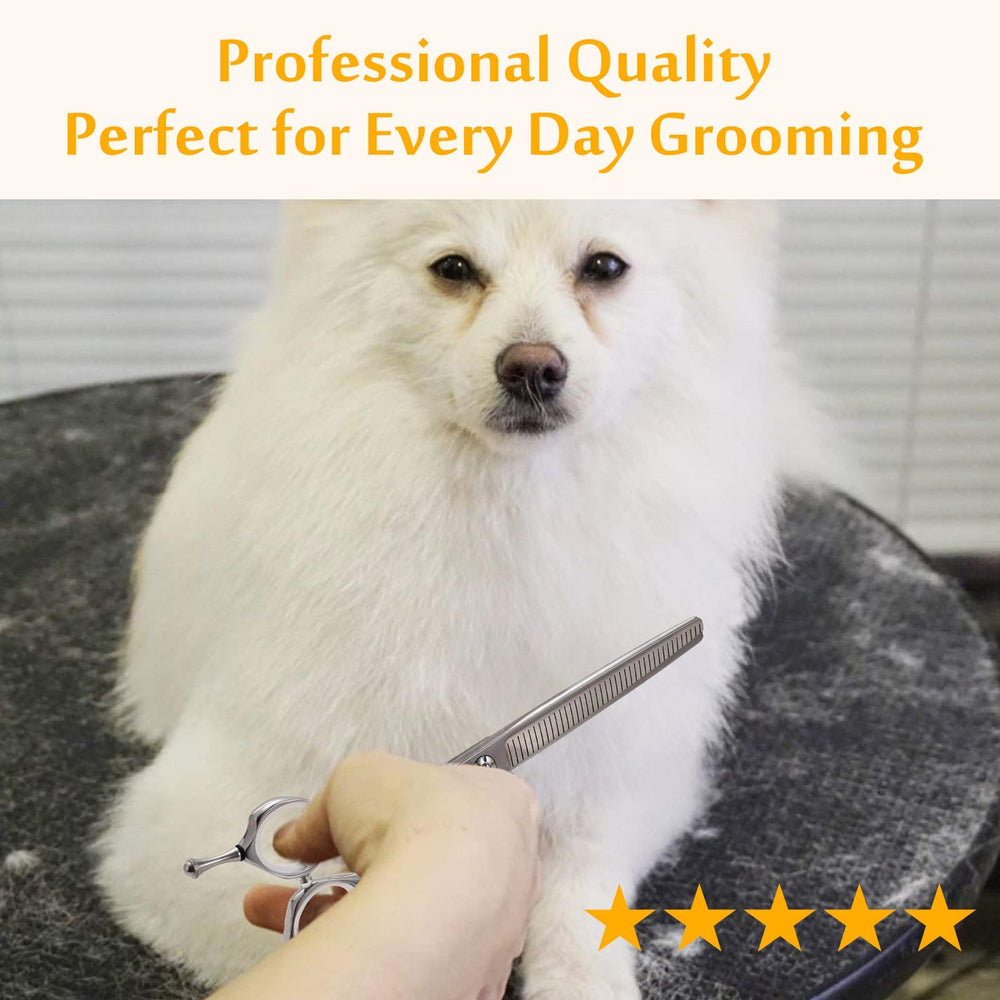 JASON dog grooming scissors with reversible design for versatile grooming tasks.