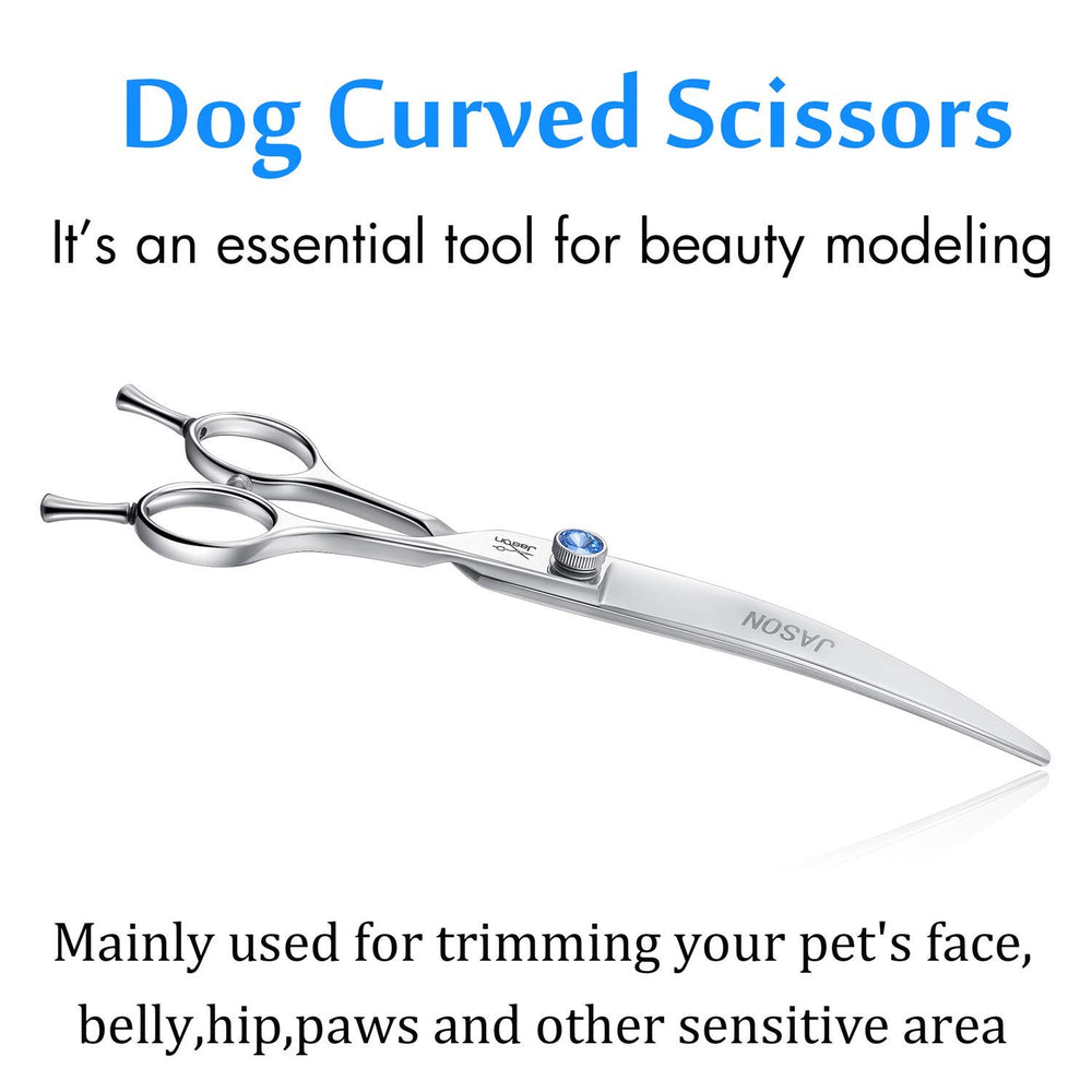 JASON dog head-rounding trim demonstrates versatile shaping for small to medium breeds.