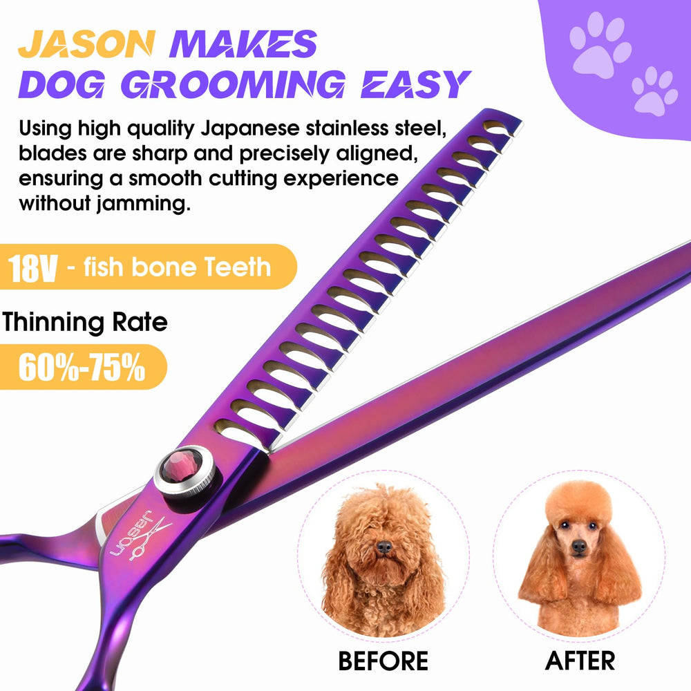 JASON 440C stainless steel blades stay sharp through grooming sessions