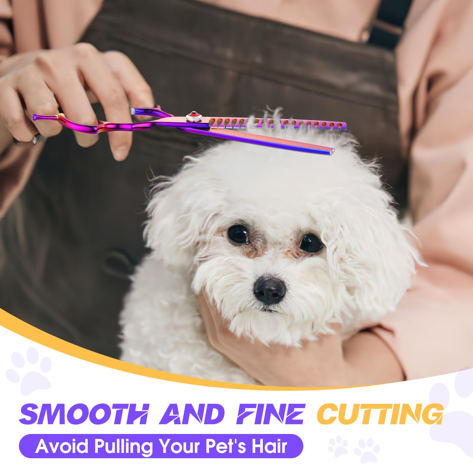 JASON purple-handled chunker offers stylish comfort during trimming