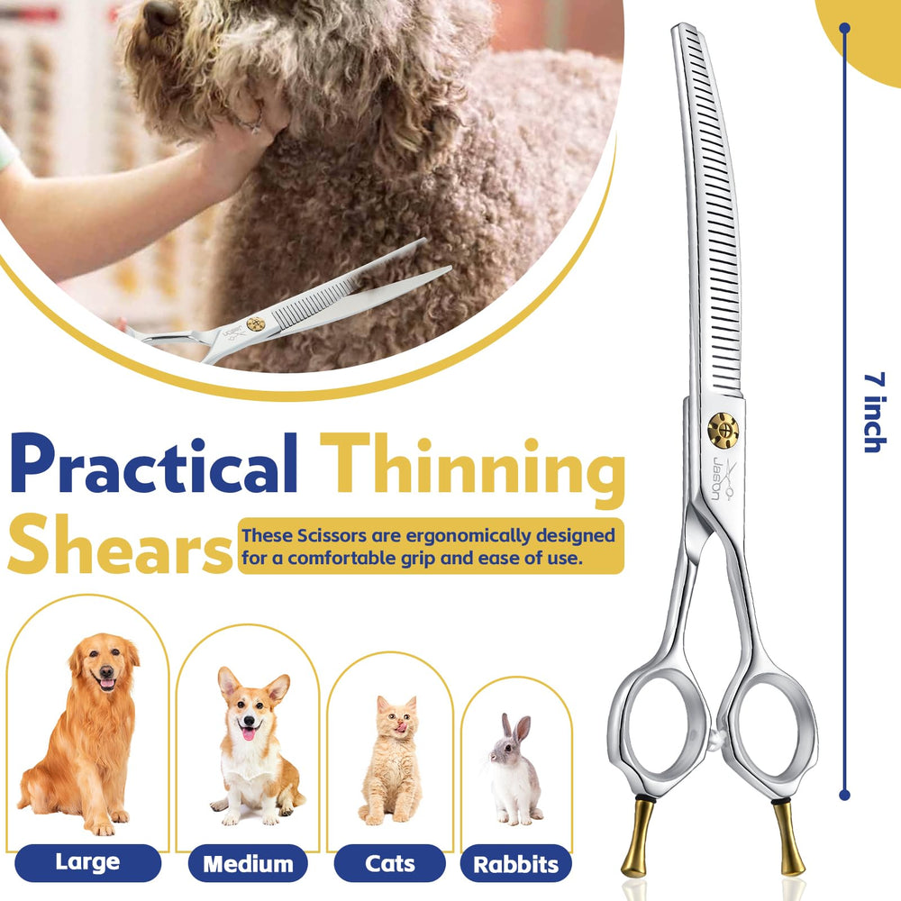 JASON dog thinners ergonomic handles reduce strain for long grooming sessions