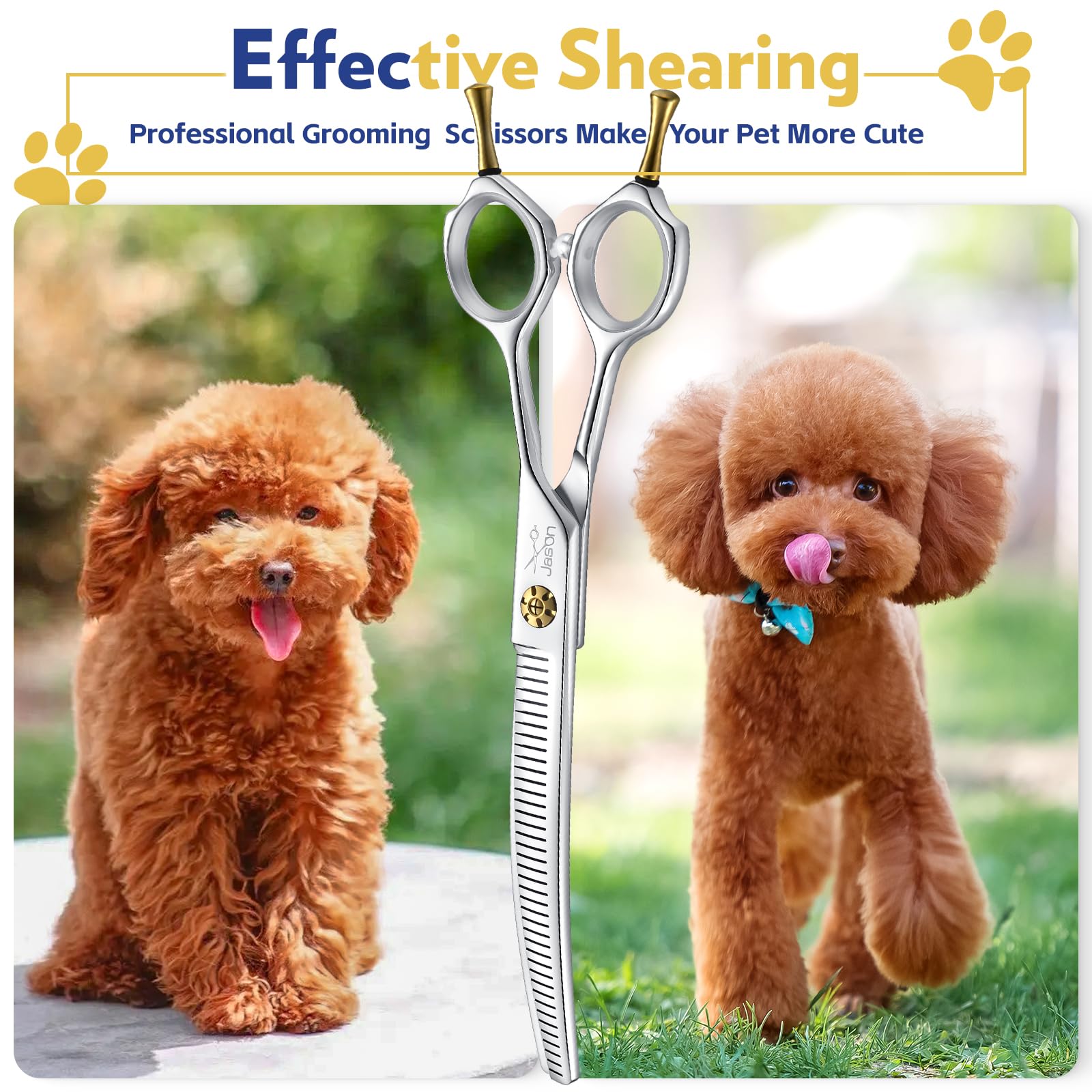 JASON dog thinners gift-ready packaging suggests a thoughtful grooming tool for pet owners