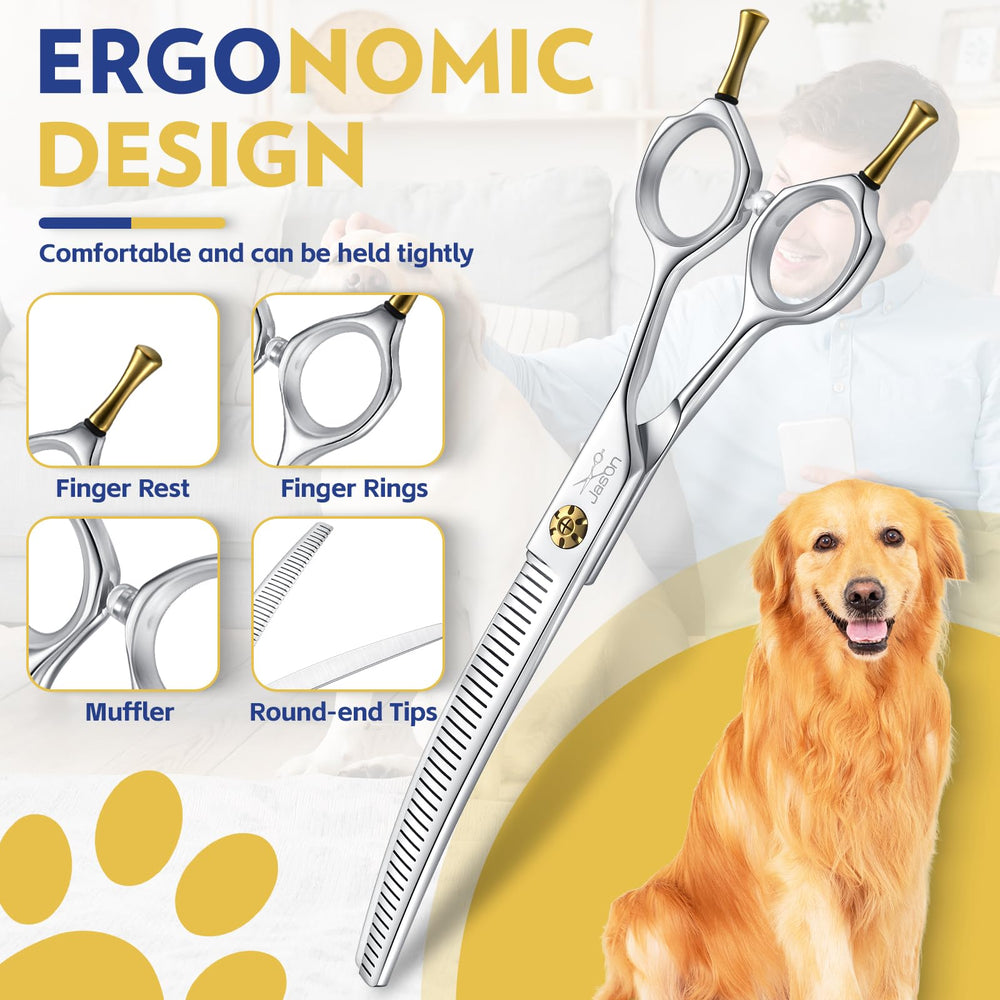 JASON dog thinners removable rings for a custom fit and quieter grooming