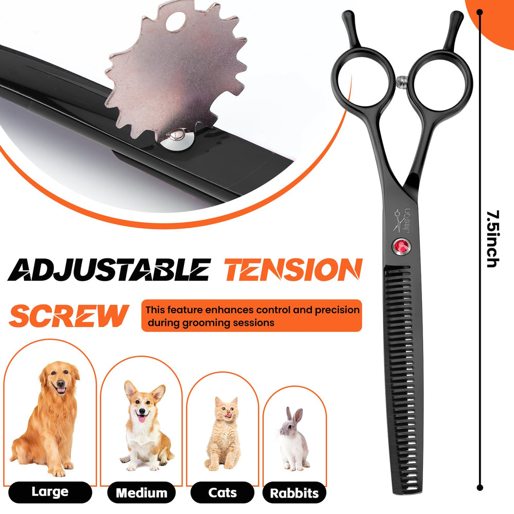 JASON ergonomic-handle shot demonstrates comfort during long grooming sessions.