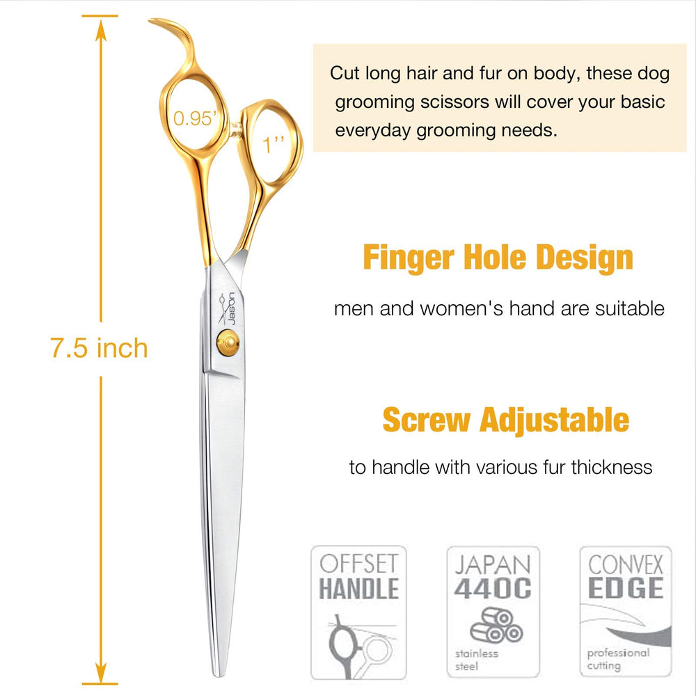 JASON 440C stainless steel blades highlighted for smooth cuts on pets