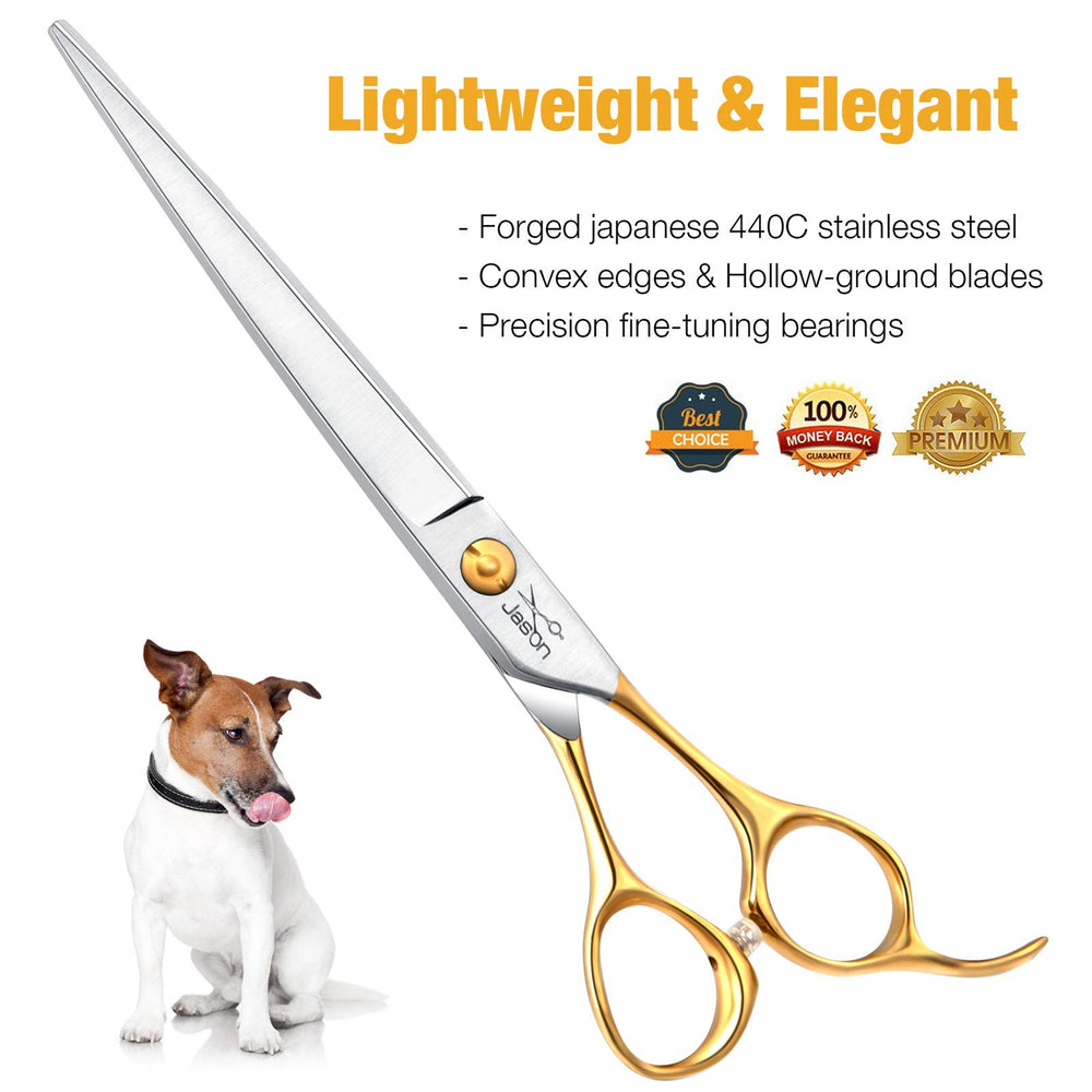 JASON lightweight grooming scissors in use reducing hand fatigue