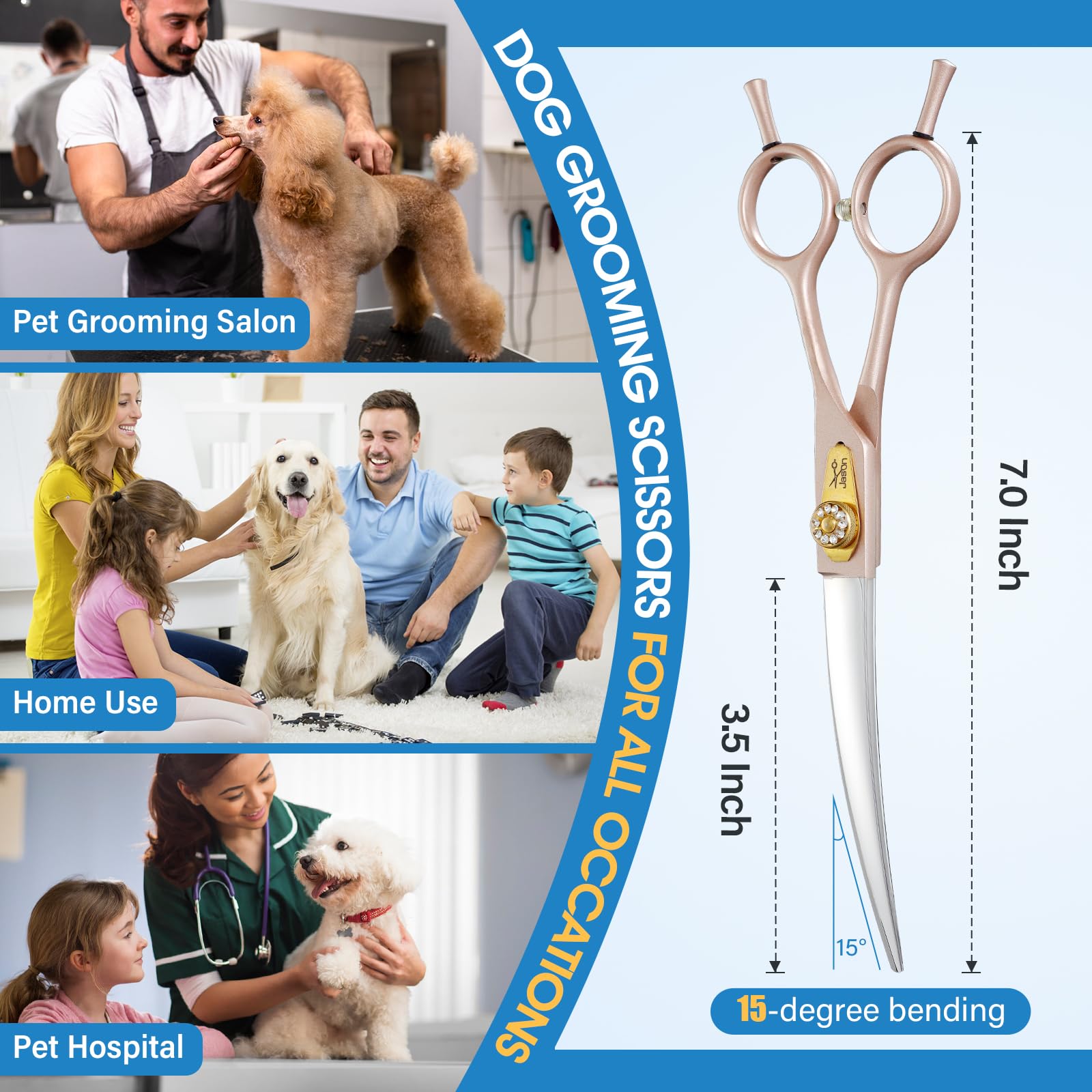 JASON professional dog grooming scissors gift box ready for gifting