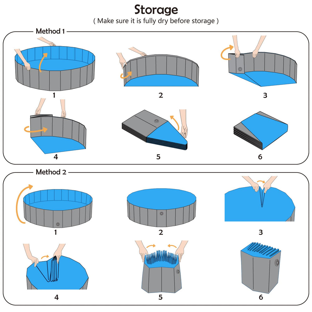 Jasonwell foldable design makes storage and transport easy after playtime.