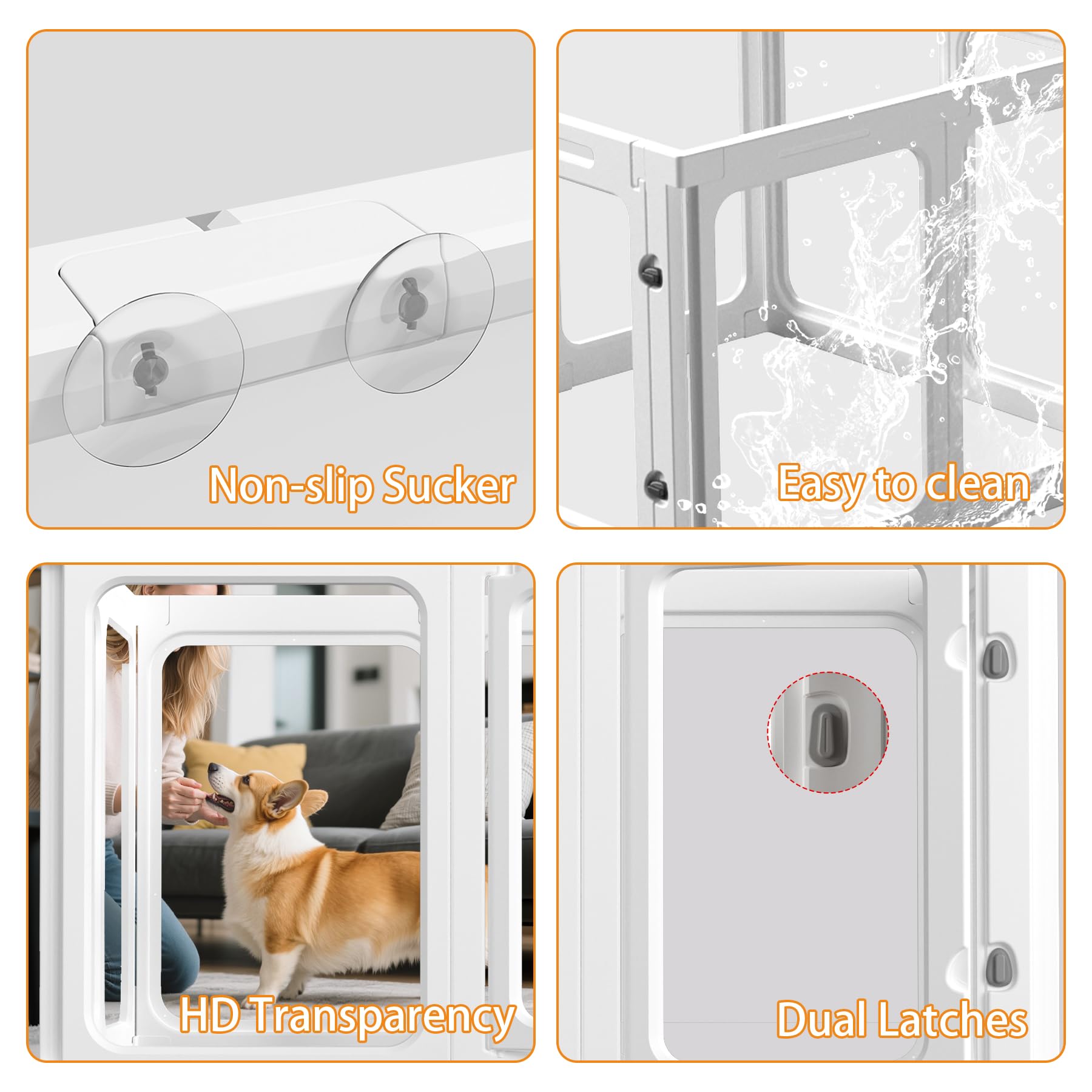 Jatindear 32x32 23.6h dimensions highlight roomy indoor space for small pets.