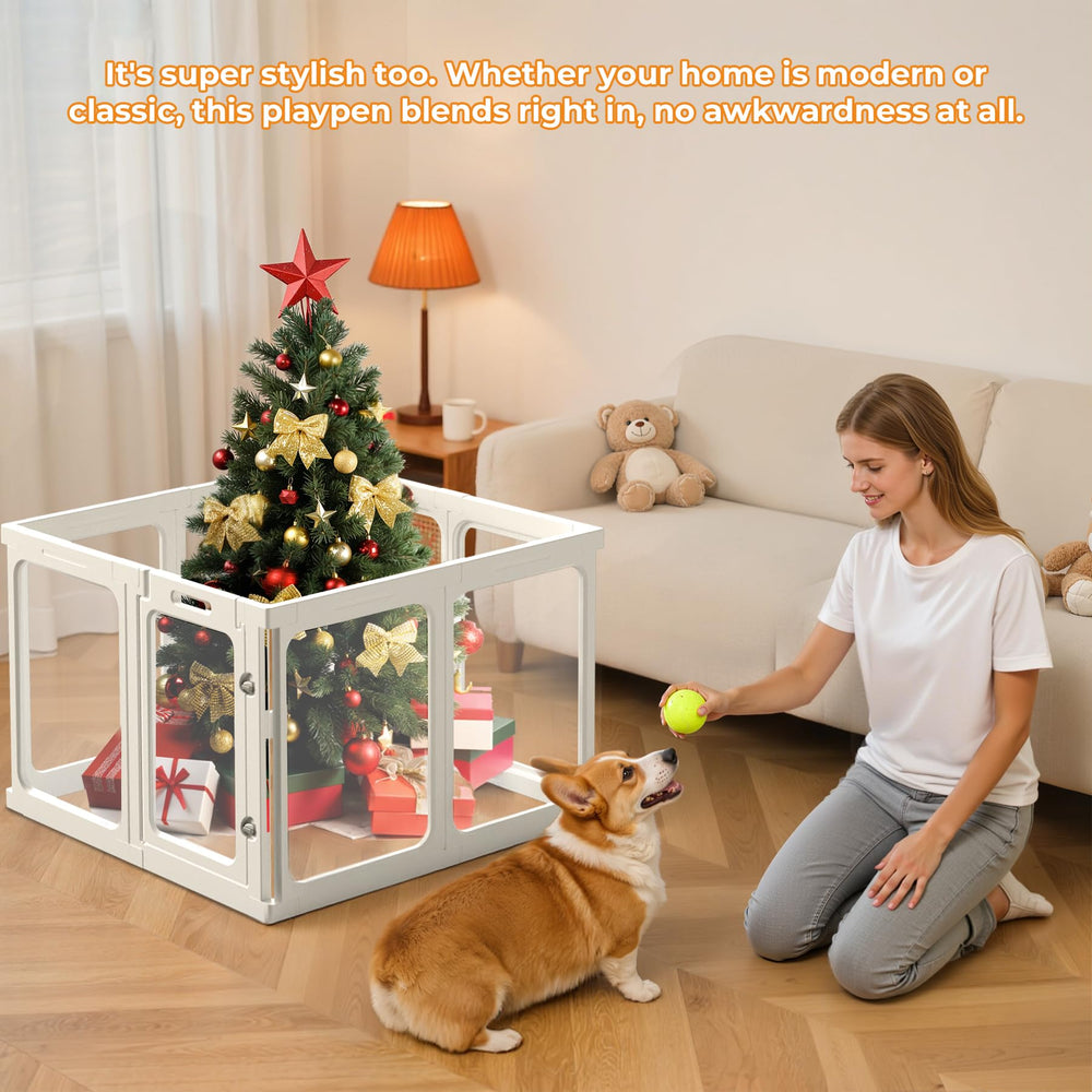 Jatindear clear panels easy-clean promotes quick wipe-down after energetic play sessions.